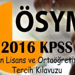 2016 kpss ön lisans ve ortaögretim tercih kılavuzu
