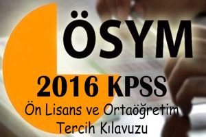2016 kpss ön lisans ve ortaögretim tercih kılavuzu